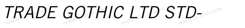 TRADE GOTHIC LTD STD字体转换